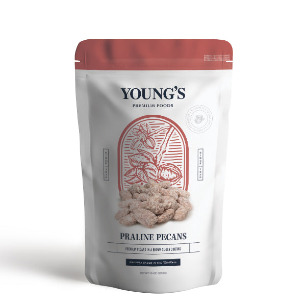 Praline Pecans Pouches Twelve - 4.5oz Pouches