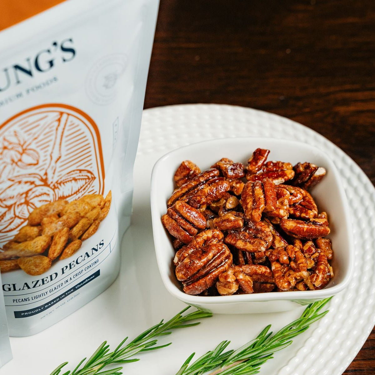 Glazed Pecans Pouch - Large