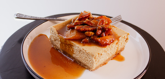 Peach Pecan Cheesecake Bars