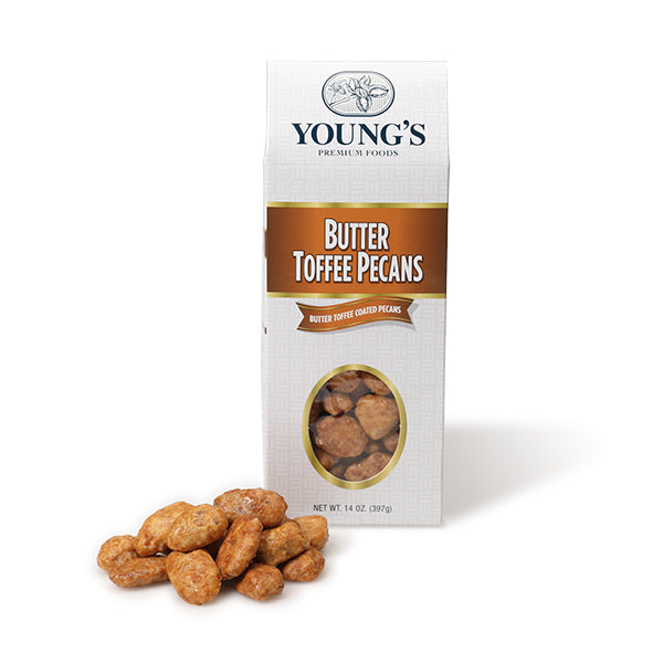 Butter Toffee Pecans - 14oz Box SKU# 125