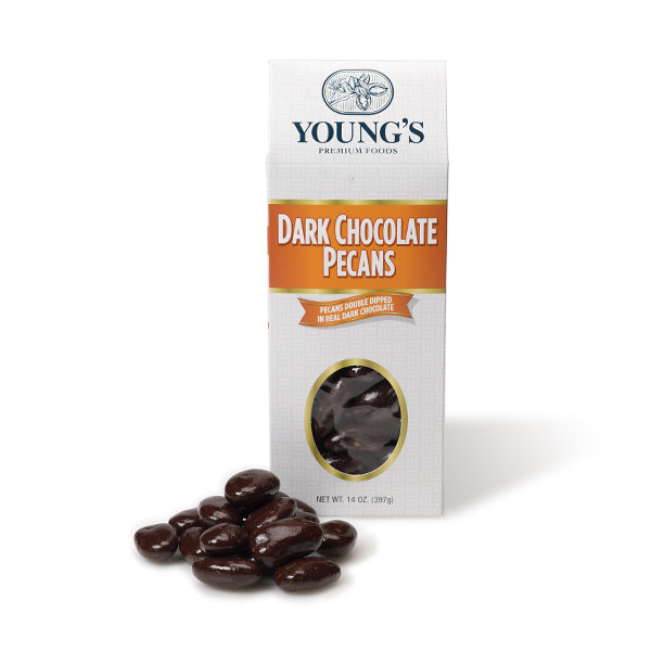 Double Dipped Dark Chocolate Pecans