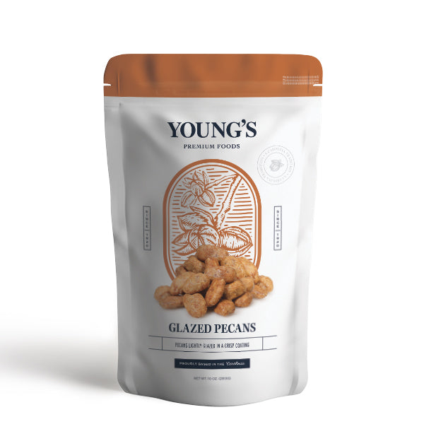Glazed Pecans Pouches Twelve - 4.5oz Pouches