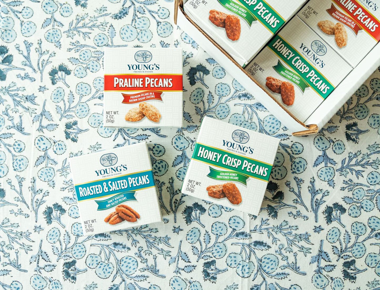 Assorted Pecans - Twelve 2oz. Boxes